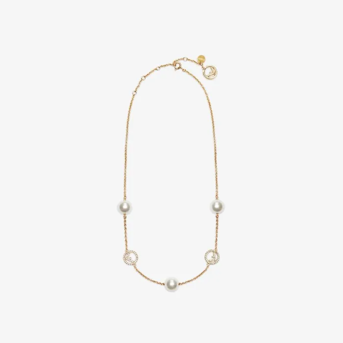 Woman GoldColoured Necklace Fendi Necklaces