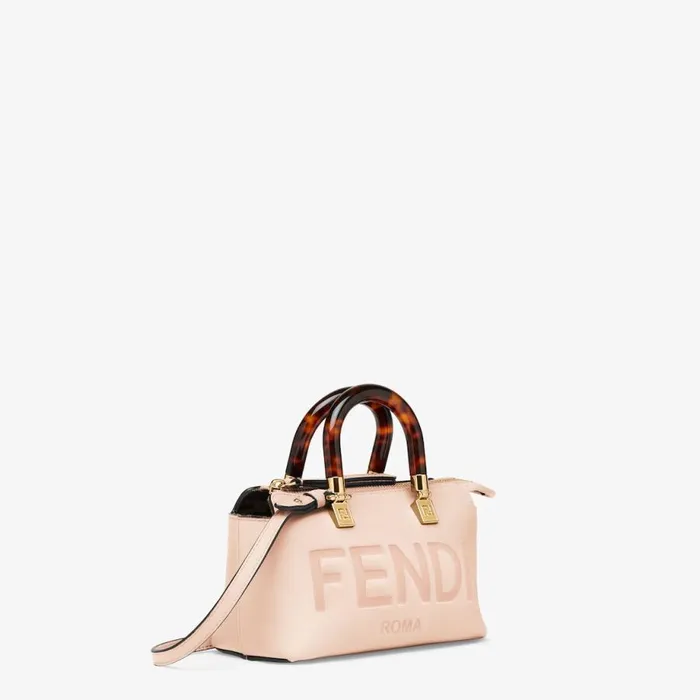 WomanKids Small Boston Bag In Light Pink Leather Pink Fendi Mini Bags
