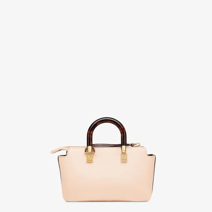 WomanKids Small Boston Bag In Light Pink Leather Pink Fendi Mini Bags