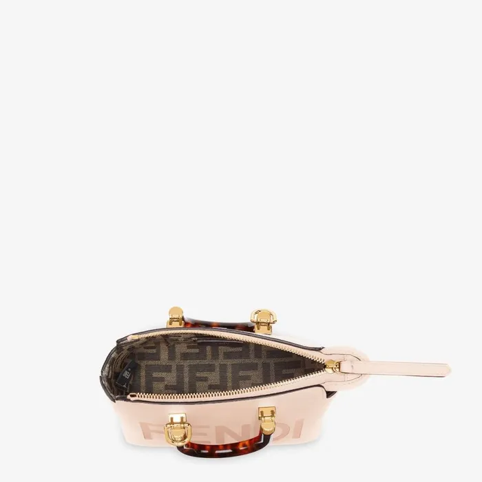 WomanKids Small Boston Bag In Light Pink Leather Pink Fendi Mini Bags