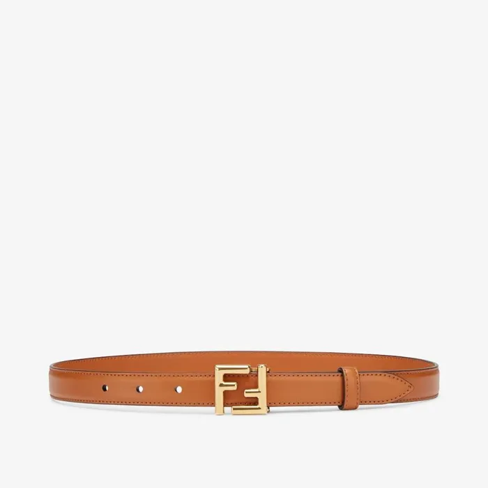 Woman NaturalColoured Leather Belt Brown Fendi Belts