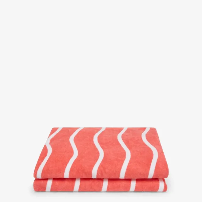 Woman Pink Cotton Beach Towel Pink Fendi Scarves and Silks
