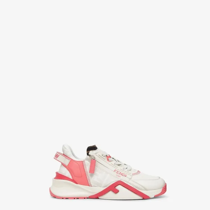 Woman White Leather LowTops White Fendi Sneakers