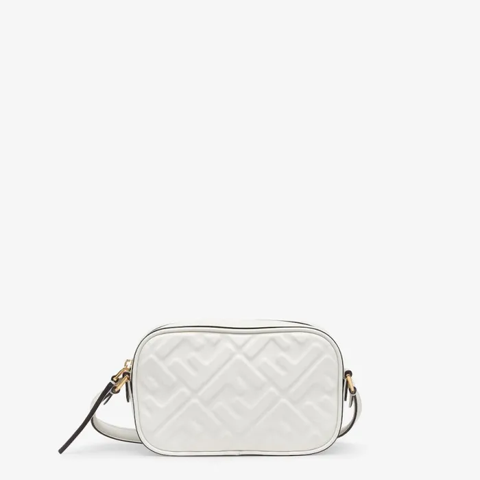 Woman White Leather Mini Bag White Fendi Mini Bags