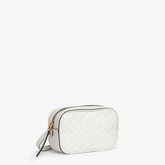 Woman White Leather Mini Bag White Fendi Mini Bags