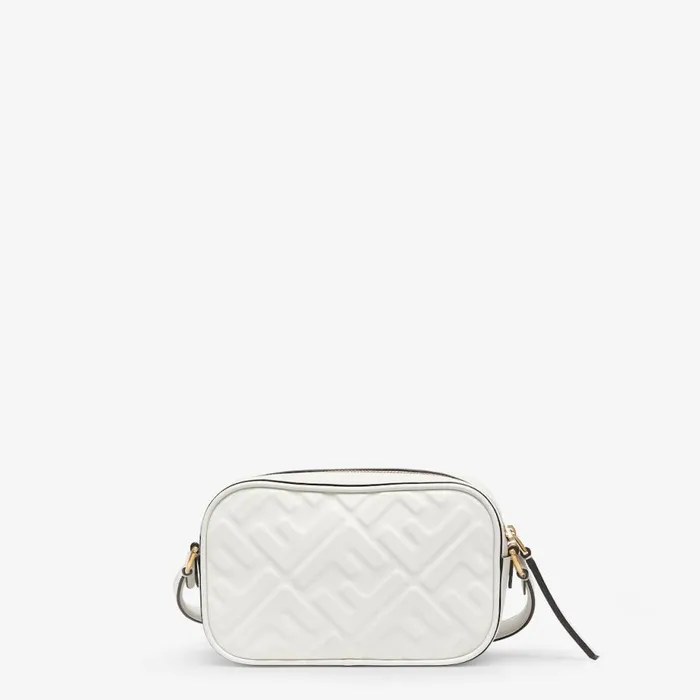 Woman White Leather Mini Bag White Fendi Mini Bags