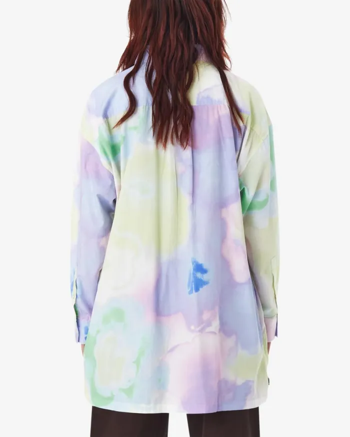 Women ALYSSA SOFT FLOWER SHIRT Pastel Multi OBEY Clothing TOPS