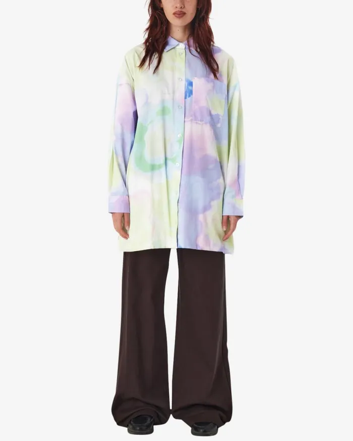 Women ALYSSA SOFT FLOWER SHIRT Pastel Multi OBEY Clothing TOPS