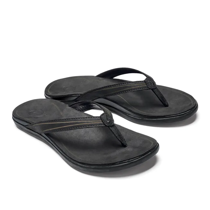 Women Aukai Womens Everyday Leather Sandals Black Olukai Leather Women Aukai Womens Everyday Leather Sandals Black Olukai Leather