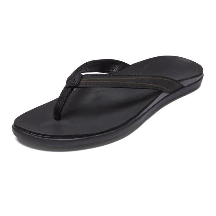 Women Aukai Womens Everyday Leather Sandals Black Olukai Leather Women Aukai Womens Everyday Leather Sandals Black Olukai Leather
