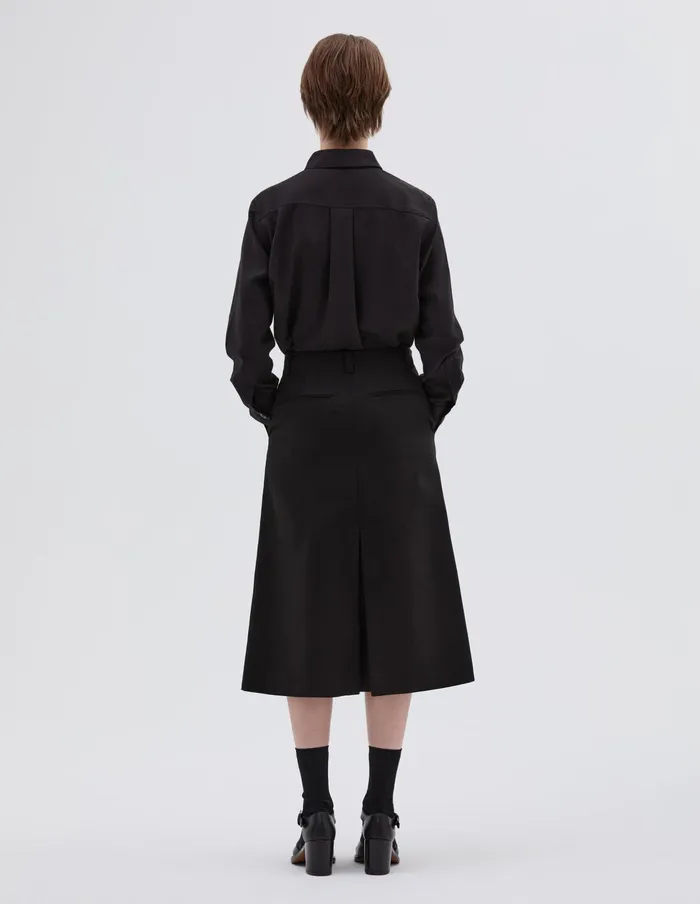 Women Back Vent Skirt Black Margaret Howell Skirts