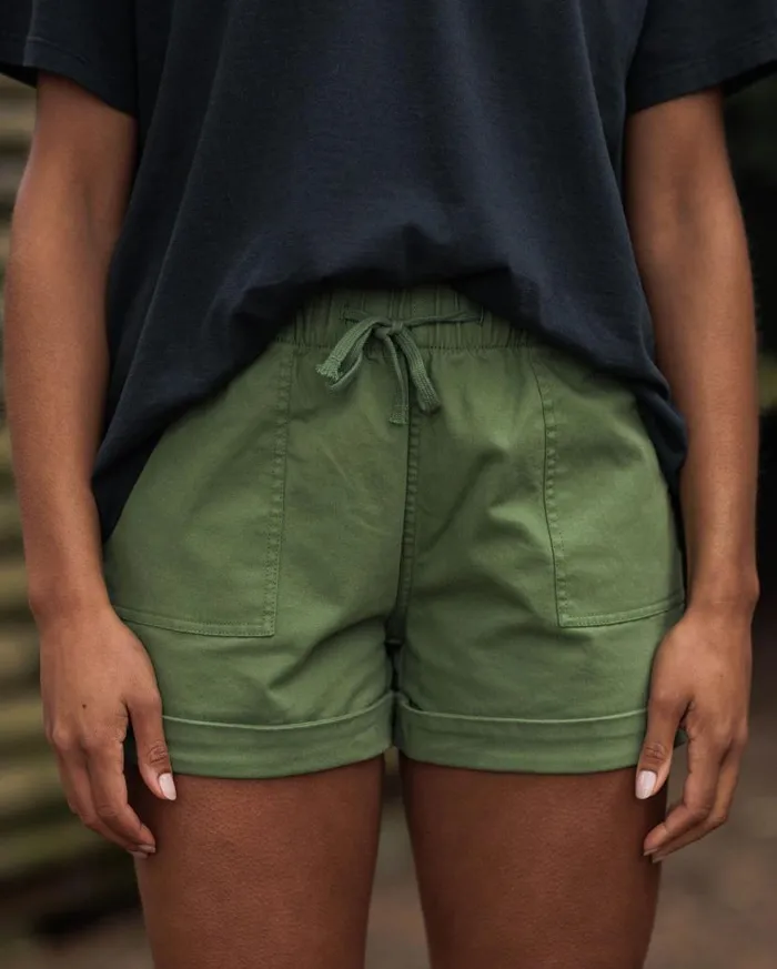 Women Bottoms Passenger Carriso Organic Cotton Shorts Vineyard Green Vineyard Green