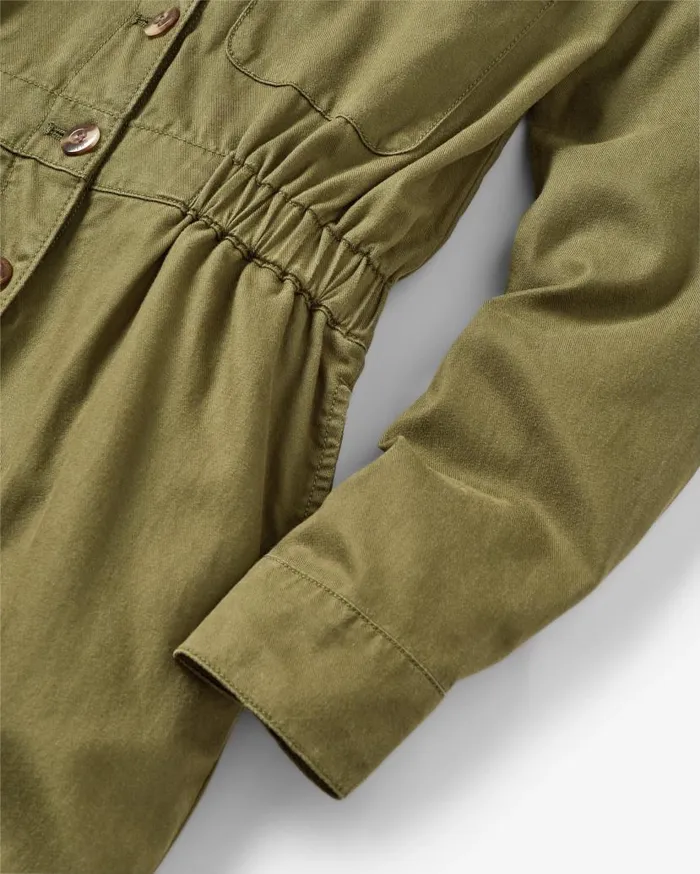 Women Bottoms Passenger Resonate Organic Cotton Boiler Suit Khaki Khaki
