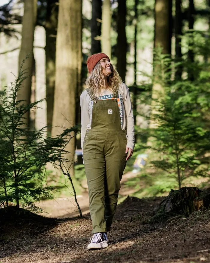 Women Bottoms Passenger Roamist Organic Cotton Dungarees Khaki Khaki