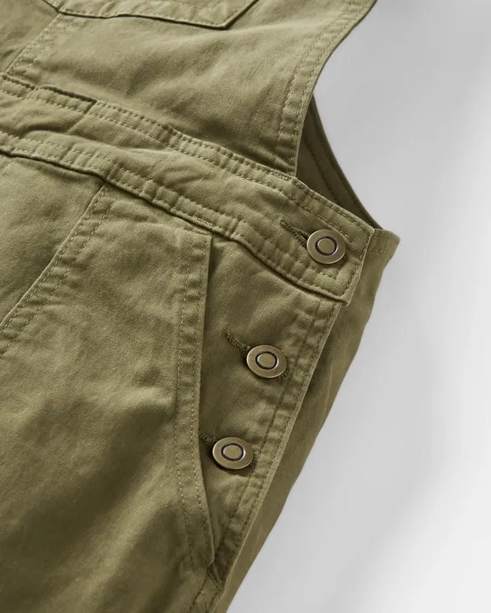 Women Bottoms Passenger Roamist Organic Cotton Dungarees Khaki Khaki
