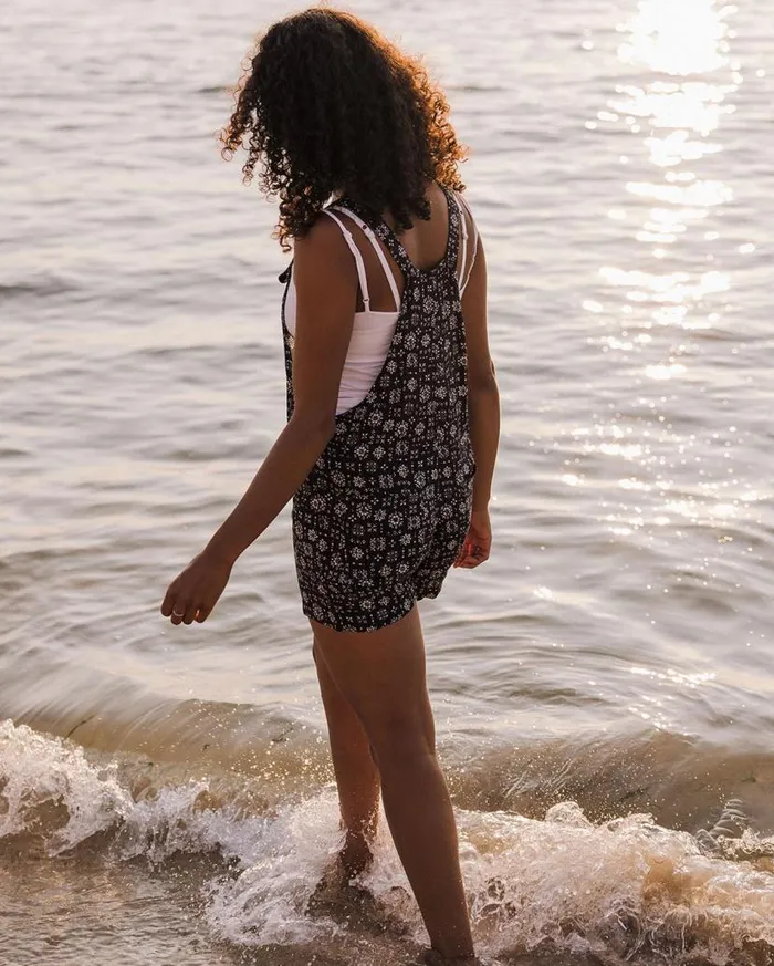 Women Bottoms Passenger Safron Playsuit Simple Tile Faded Black Simple Tile Faded Black