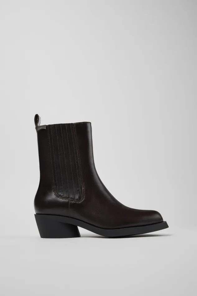 Women Camper Ankle Boots Bonnie Brown Leather Boots Women Camper Ankle Boots Bonnie Brown Leather Boots