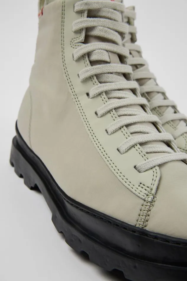 Women Camper Ankle Boots Brutus Gray Laceup Boots
