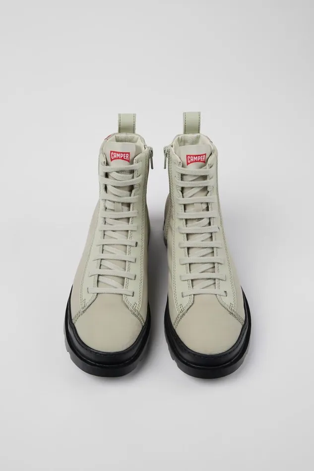 Women Camper Ankle Boots Brutus Gray Laceup Boots Women Camper Ankle Boots Brutus Gray Laceup Boots