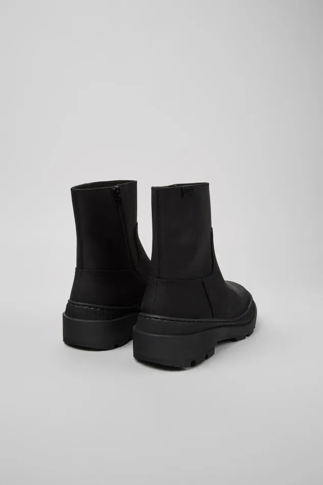 Women Camper Ankle Boots Brutus Trek MICHELIN Black Nubuck Boots