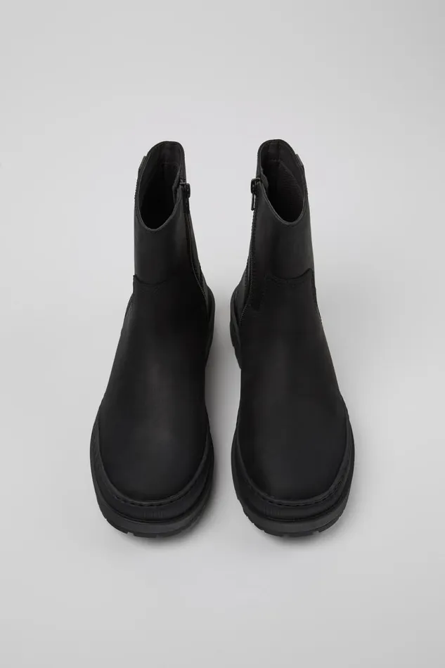 Women Camper Ankle Boots Brutus Trek MICHELIN Black Nubuck Boots