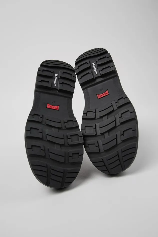 Women Camper Ankle Boots Brutus Trek MICHELIN Black Nubuck Boots