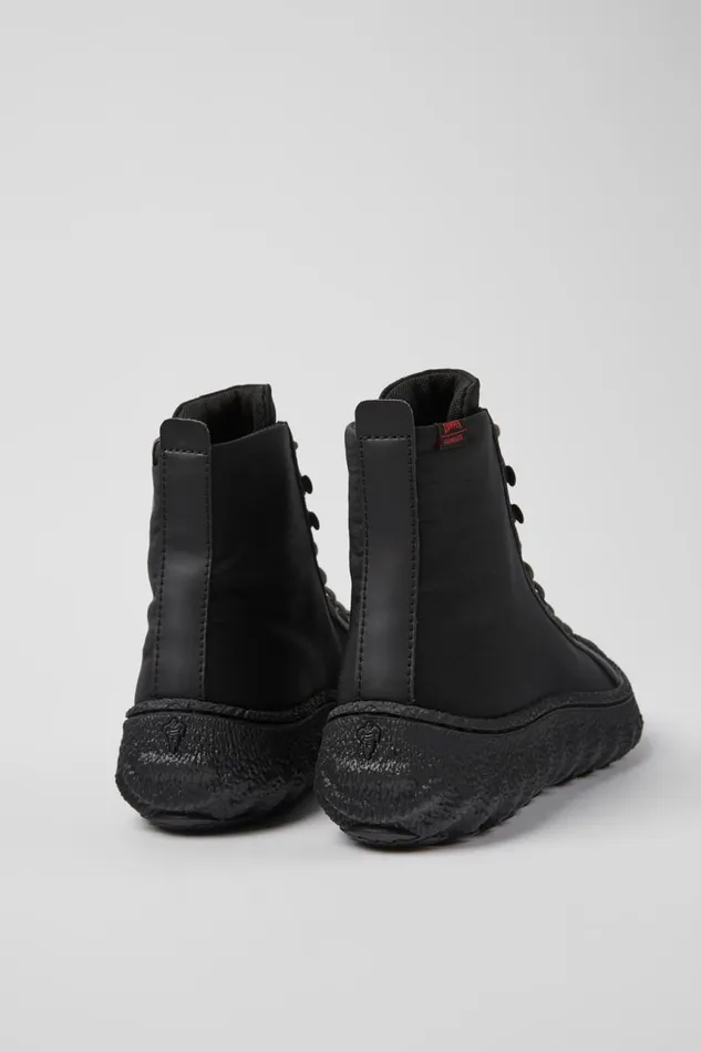 Women Camper Ankle Boots Ground PrimaLoft MICHELIN Black Textile And Leather Ankle Boots Women Camper Ankle Boots Ground PrimaLoft MICHELIN Black Textile And Leather Ankle Boots