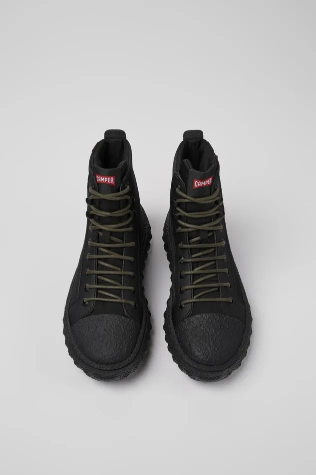 Women Camper Ankle Boots Ground PrimaLoft MICHELIN Black Textile And Leather Ankle Boots Women Camper Ankle Boots Ground PrimaLoft MICHELIN Black Textile And Leather Ankle Boots