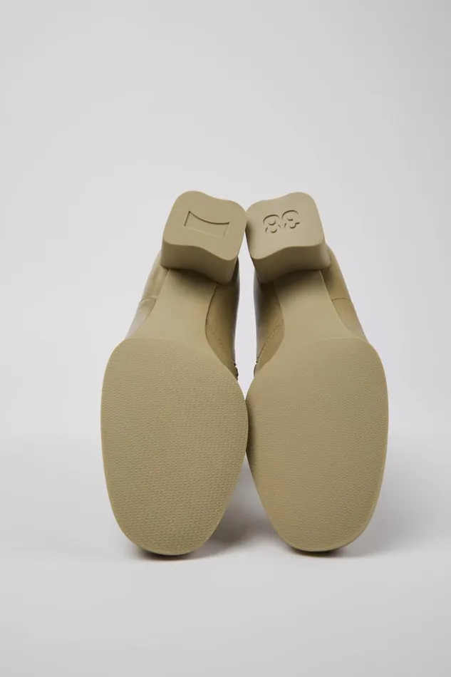 Women Camper Ankle Boots Katie Beige Leather Ankle Boots Women Camper Ankle Boots Katie Beige Leather Ankle Boots
