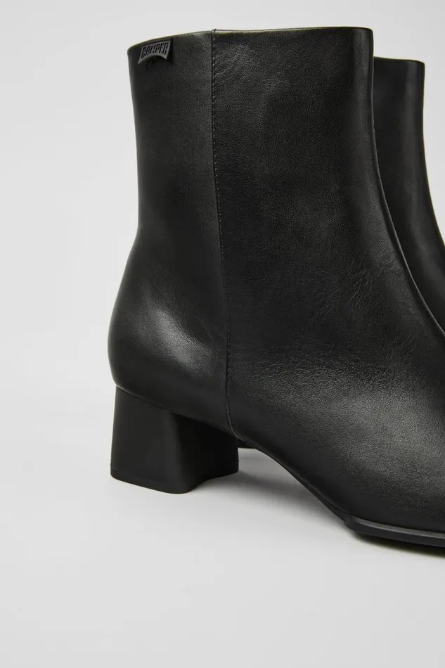Women Camper Ankle Boots Katie Black Leather Ankle Boots