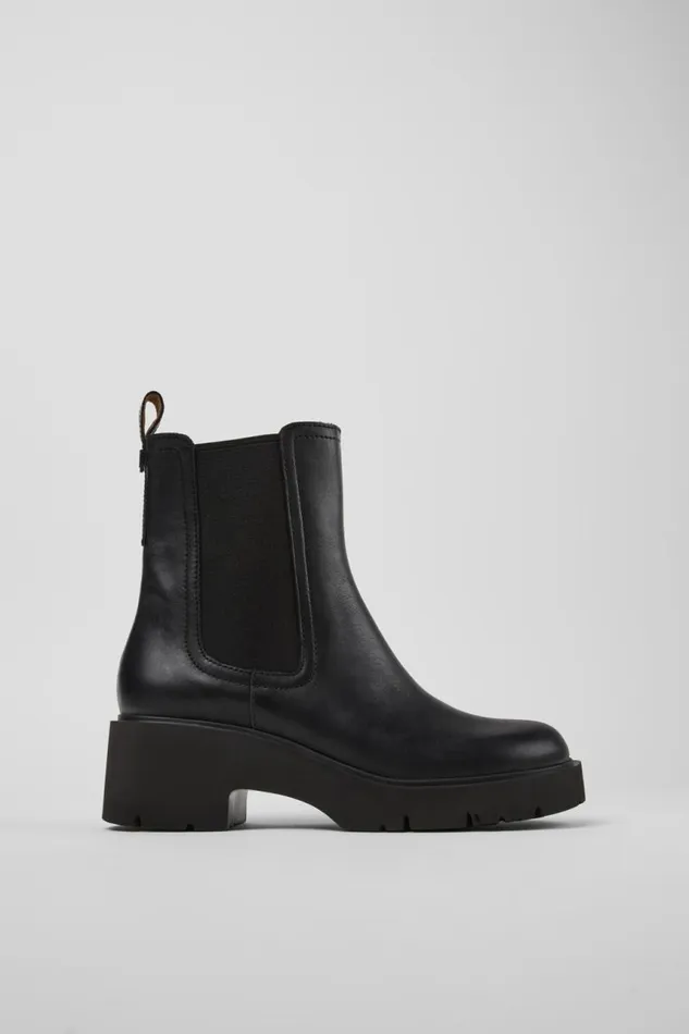 Women Camper Ankle Boots Milah Black Leather Ankle Boots Women Camper Ankle Boots Milah Black Leather Ankle Boots