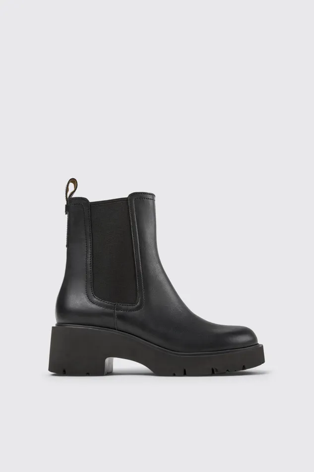 Women Camper Ankle Boots Milah Black Leather Ankle Boots Women Camper Ankle Boots Milah Black Leather Ankle Boots