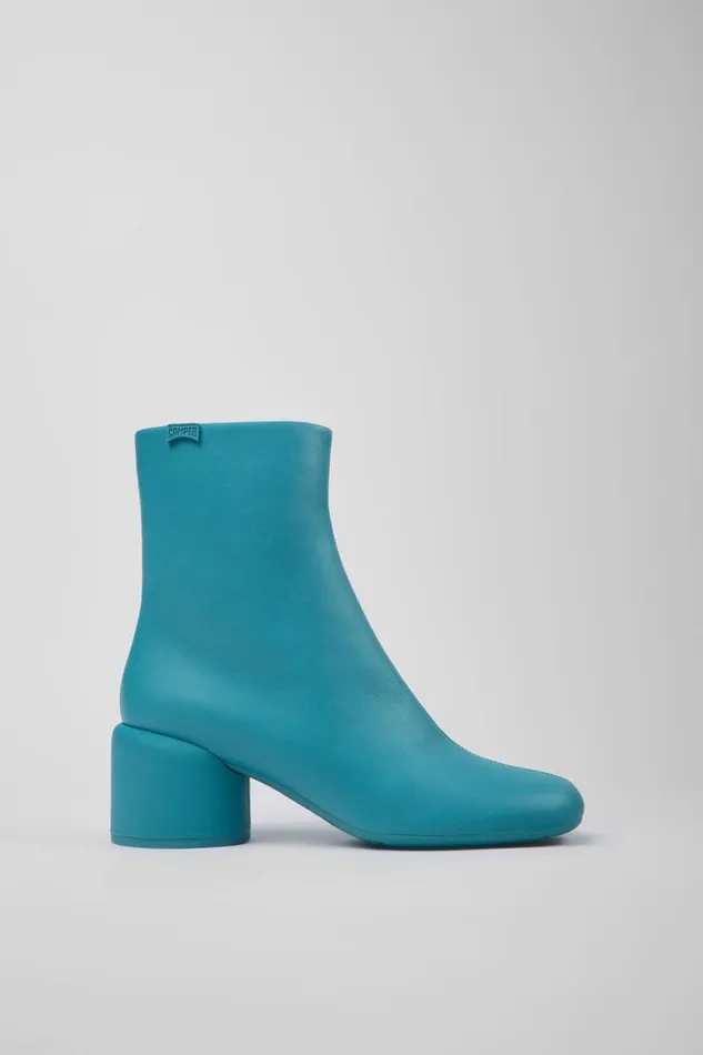 Women Camper Ankle Boots Niki Blue Leather Boots Women Camper Ankle Boots Niki Blue Leather Boots