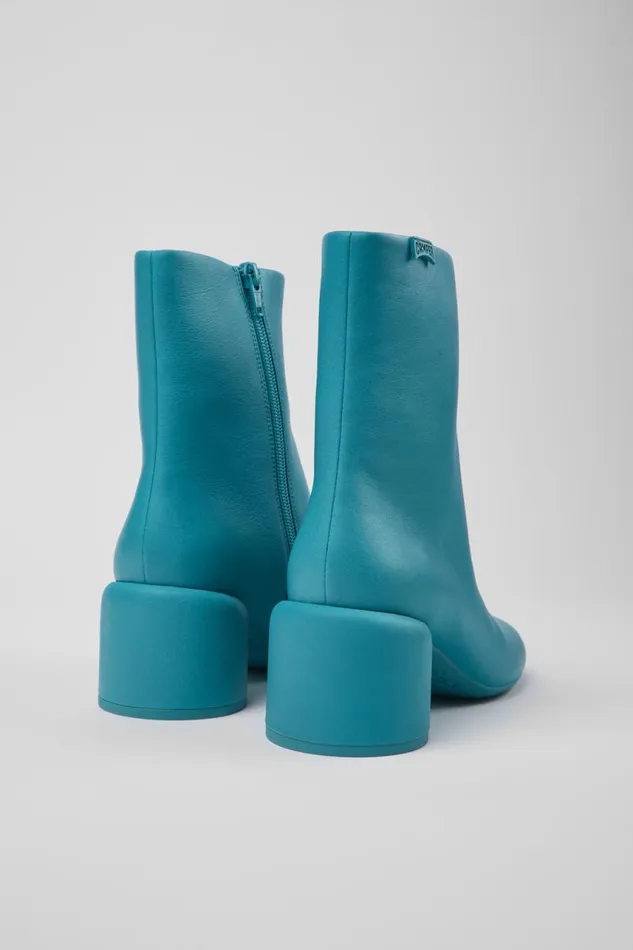 Women Camper Ankle Boots Niki Blue Leather Boots Women Camper Ankle Boots Niki Blue Leather Boots