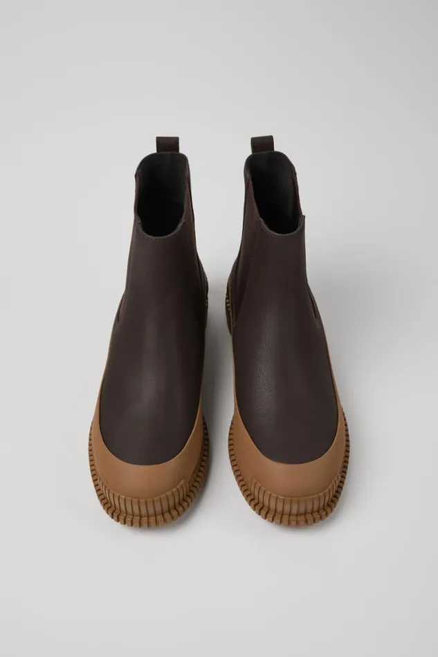 Women Camper Ankle Boots Pix Brown Leather Chelsea Boot Women Camper Ankle Boots Pix Brown Leather Chelsea Boot