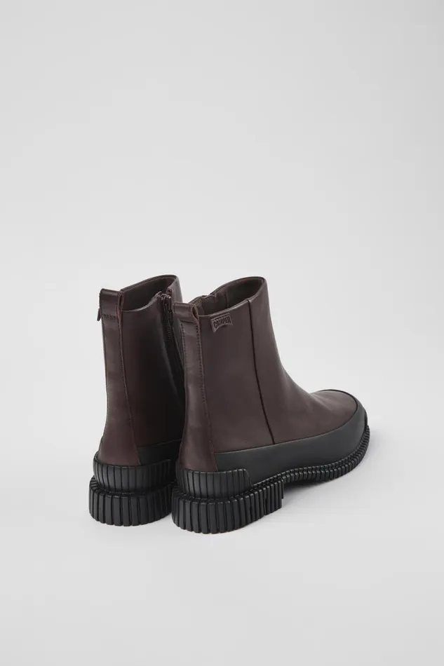 Women Camper Ankle Boots Pix Burgundy Leather Boots Women Camper Ankle Boots Pix Burgundy Leather Boots