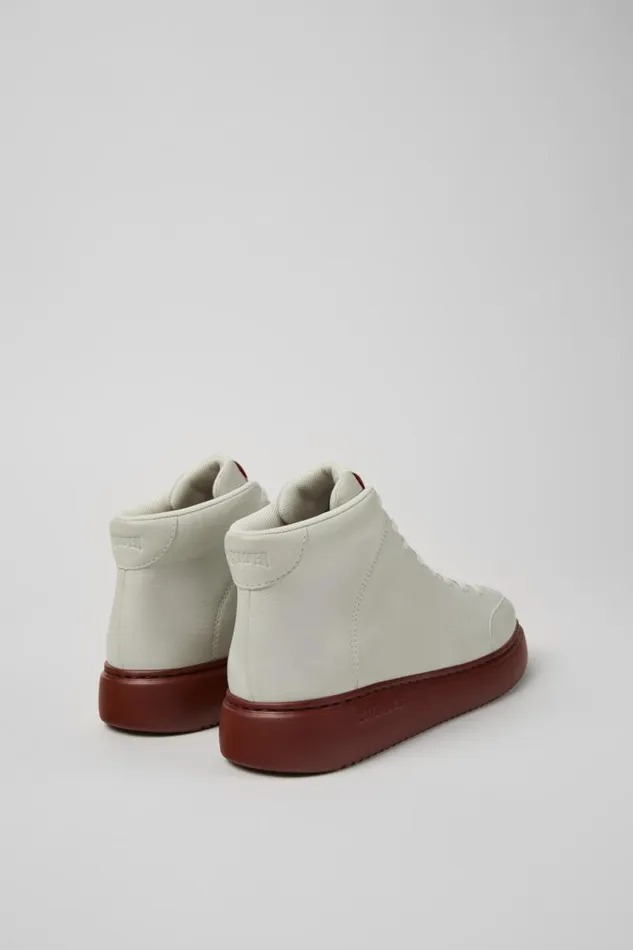 Women Camper Ankle Boots Runner K21 White Nondyed Leather Sneakers