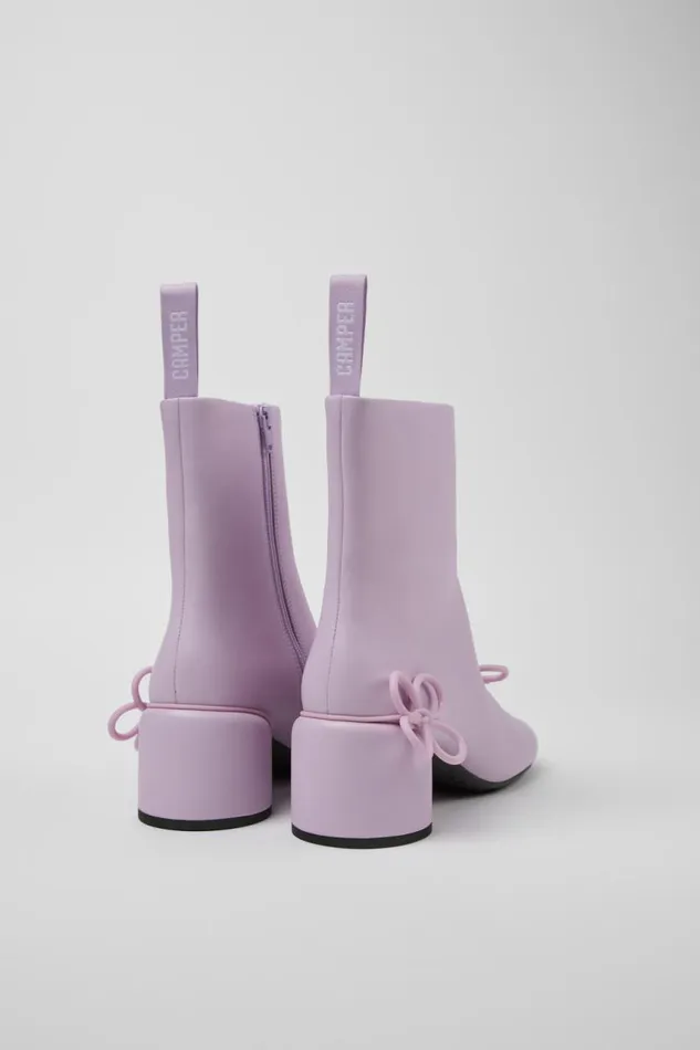 Women Camper Ankle Boots Twins Purple Leather Boots Women Camper Ankle Boots Twins Purple Leather Boots