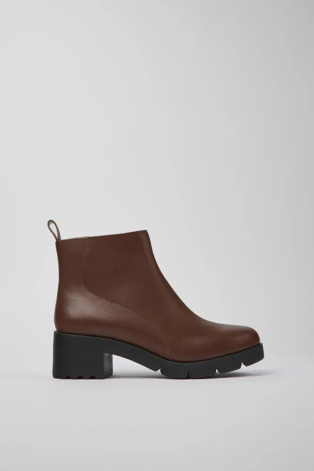 Women Camper Ankle Boots Wanda Brown Zip Ankle Boot Women Camper Ankle Boots Wanda Brown Zip Ankle Boot