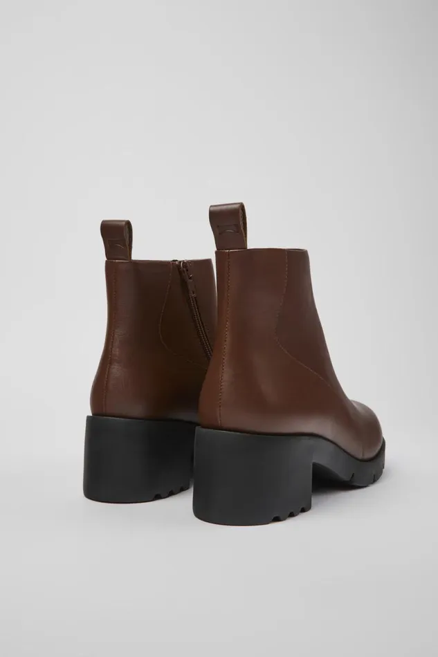 Women Camper Ankle Boots Wanda Brown Zip Ankle Boot Women Camper Ankle Boots Wanda Brown Zip Ankle Boot
