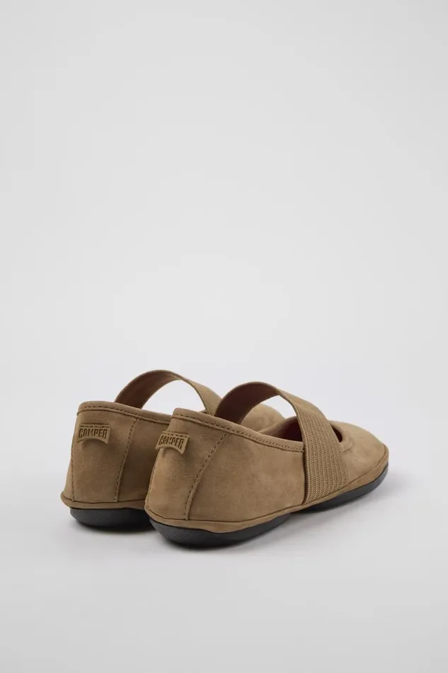 Women Camper Ballerinas Right Brown Nubuck Mary Jane Women Camper Ballerinas Right Brown Nubuck Mary Jane