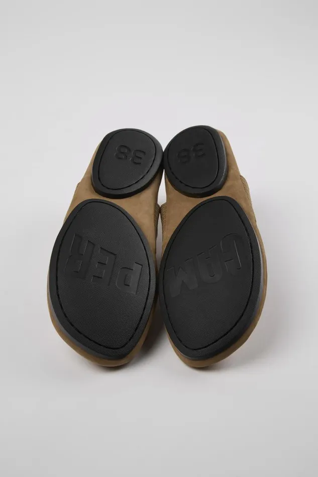 Women Camper Ballerinas Right Brown Nubuck Mary Jane Women Camper Ballerinas Right Brown Nubuck Mary Jane