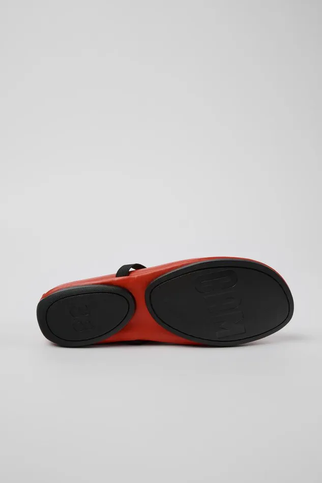 Women Camper Ballerinas Right Red Leather Mary Jane Women Camper Ballerinas Right Red Leather Mary Jane