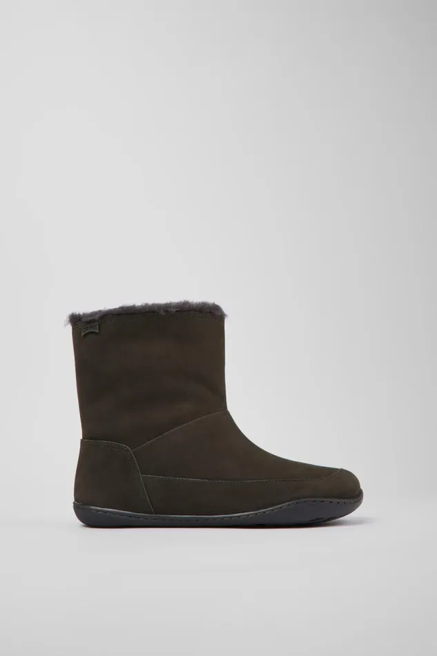 Women Camper Boots Peu Gray Nubuck Boots Women Camper Boots Peu Gray Nubuck Boots