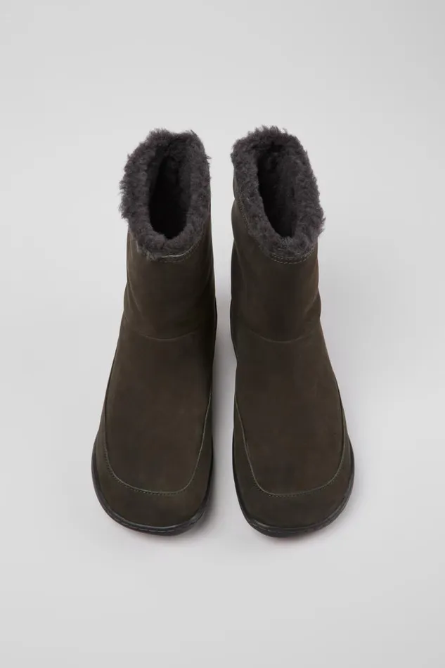 Women Camper Boots Peu Gray Nubuck Boots Women Camper Boots Peu Gray Nubuck Boots