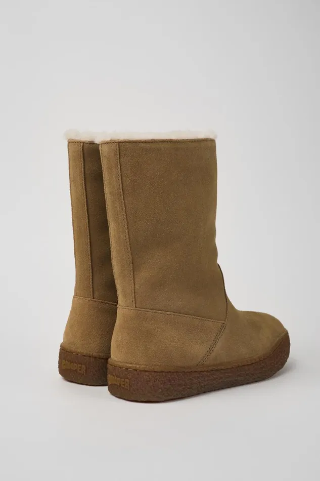 Women Camper Boots Peu Terreno Brown Nubuck Boots Women Camper Boots Peu Terreno Brown Nubuck Boots