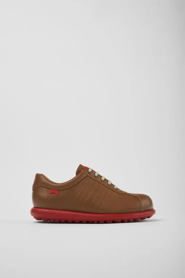 Women Camper Casual Shoes Pelotas Brown Leather Shoes Women Camper Casual Shoes Pelotas Brown Leather Shoes