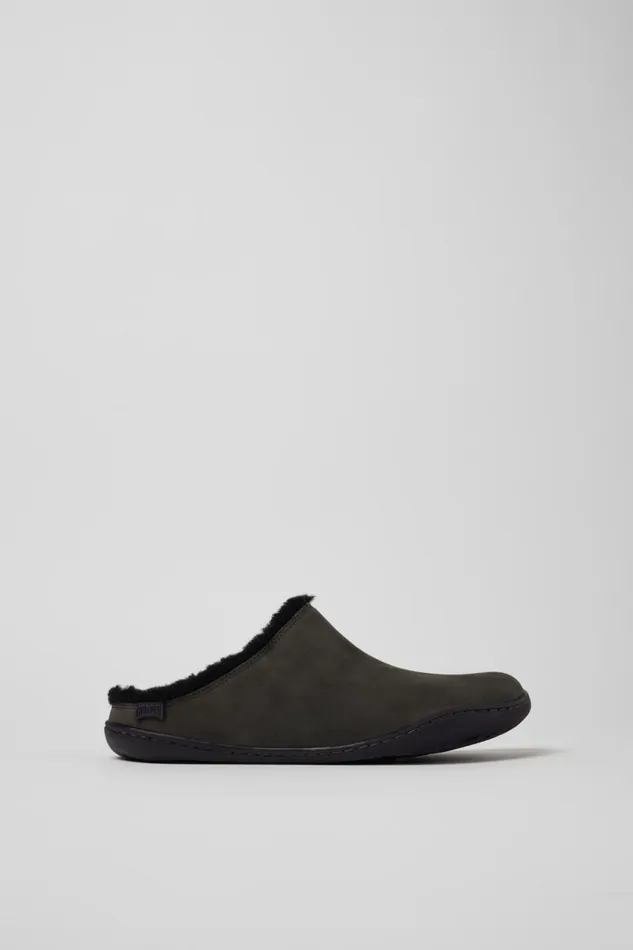 Women Camper Casual Shoes Peu Gray Nubuck Clogs Women Camper Casual Shoes Peu Gray Nubuck Clogs