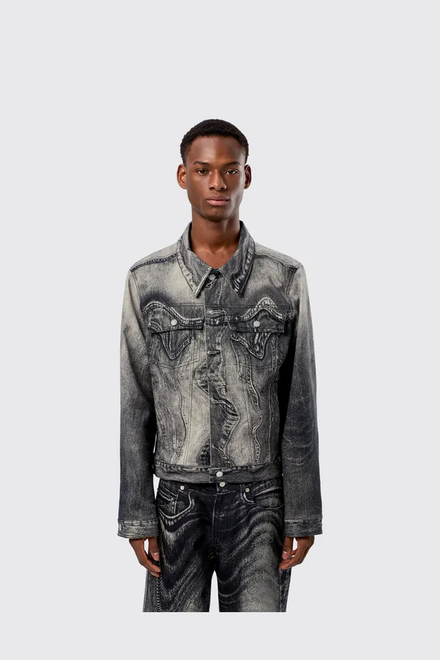 Women Camper Denim Denim Jacket BlackGray Denim Jacket Women Camper Denim Denim Jacket BlackGray Denim Jacket