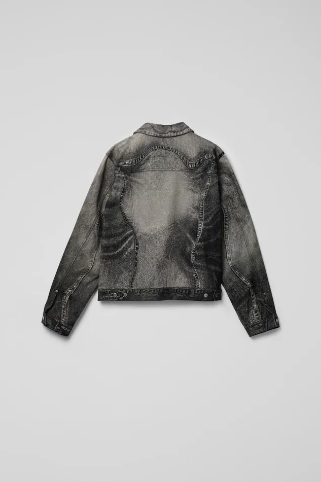 Women Camper Denim Denim Jacket BlackGray Denim Jacket Women Camper Denim Denim Jacket BlackGray Denim Jacket